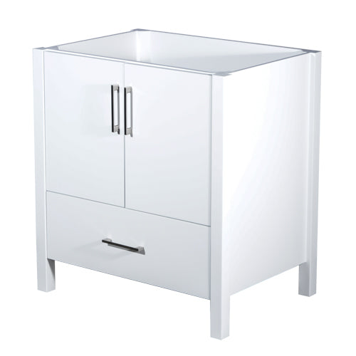 30-Inch Single Bathroom Vanity Cabinet in White, URBAN COLLECTION, VC-S02-2D1DR-30WH-1