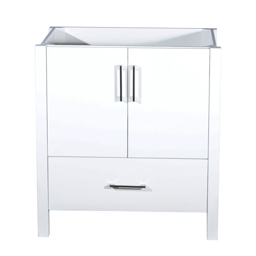 30-Inch Single Bathroom Vanity Cabinet in White, URBAN COLLECTION, VC-S02-2D1DR-30WH-1