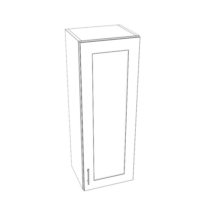 Single Door Wall Cabinet with 3 Shelves (Modified Shaker Cream/Frameless/RTA)