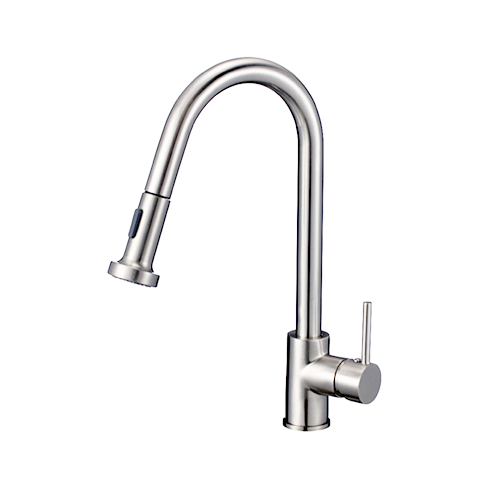 KBFMORE™ 16" Pull Down Kitchen Faucet with Double Function Spray Head