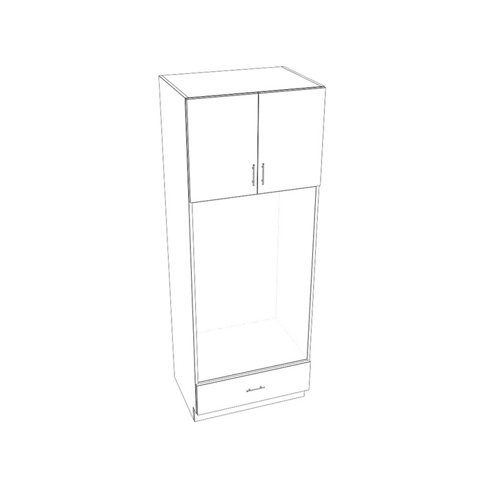 Tall Pantry & Oven Cabinet (Flat Emerald Green/Frameless/Assembled)