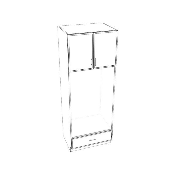 Tall Pantry & Oven Cabinet (Slim Shaker Off-White/Frameless/Assembled)