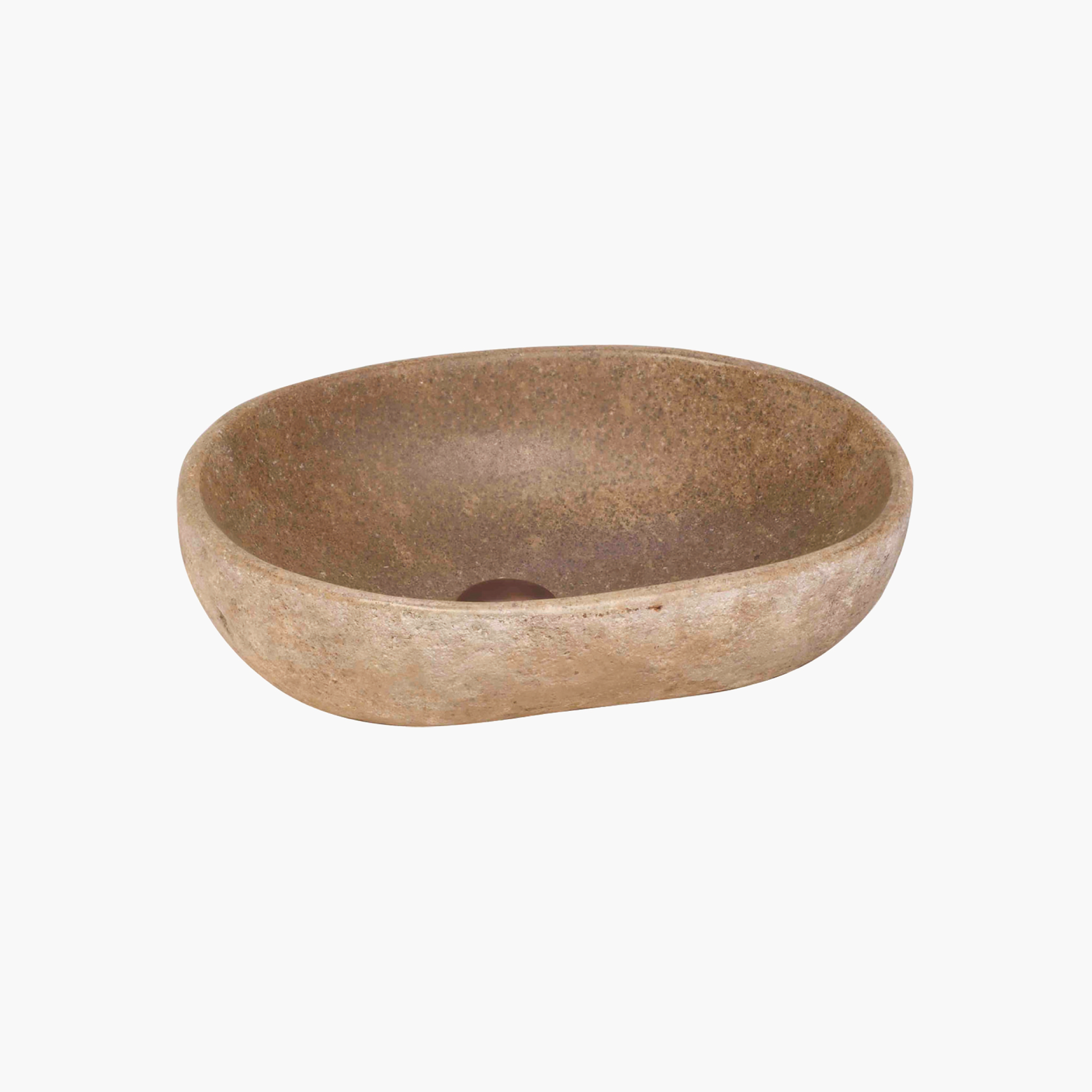 KBFMORE™ Irregular Travertine Vessel Bathroom Sink