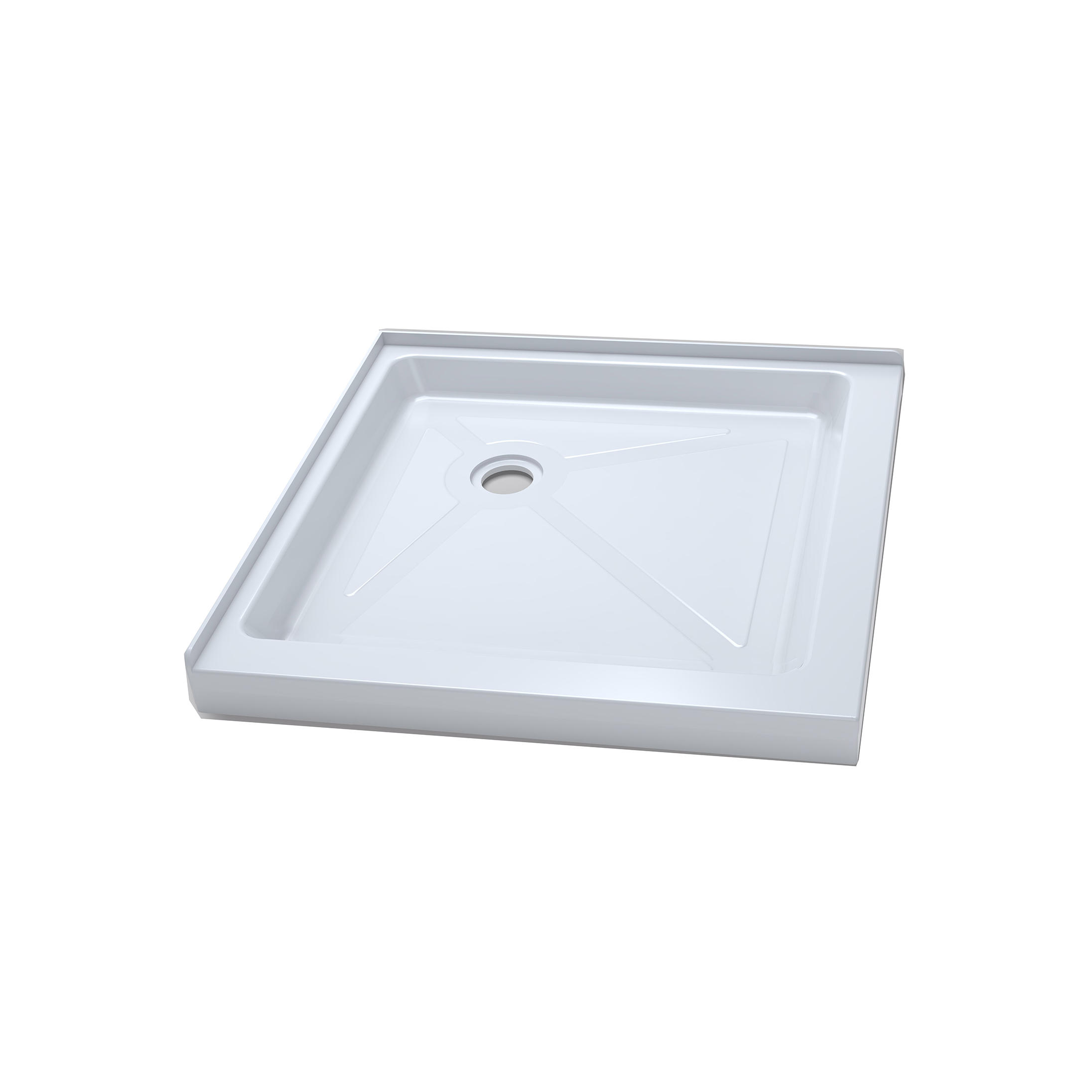 KBFMORE™ 36" Square Acrylic Shower Base