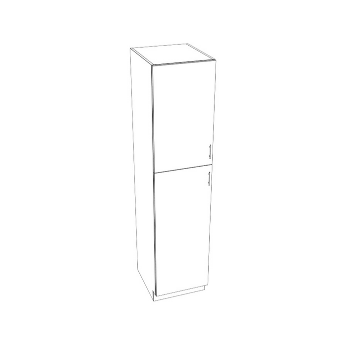 Two Door Tall Pantry Cabinet (Flat Emerald Green/Frameless/Assembled)