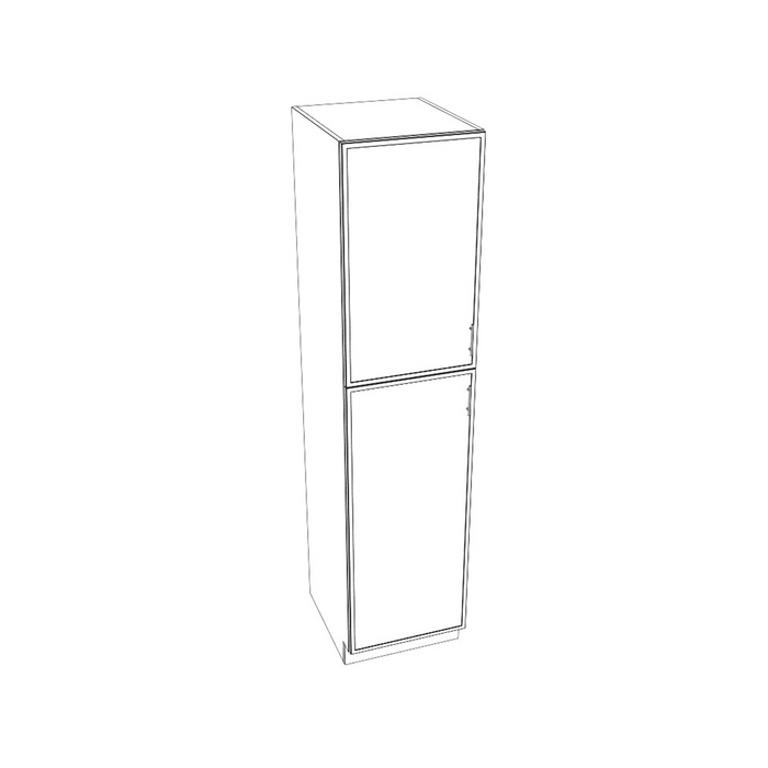 Two Door Tall Pantry Cabinet (Slim Shaker Navy/Frameless/Assembled)