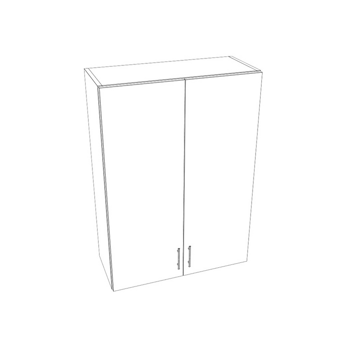 Double Door Wall Cabinet (Flat Gray/Framed/Assembled)