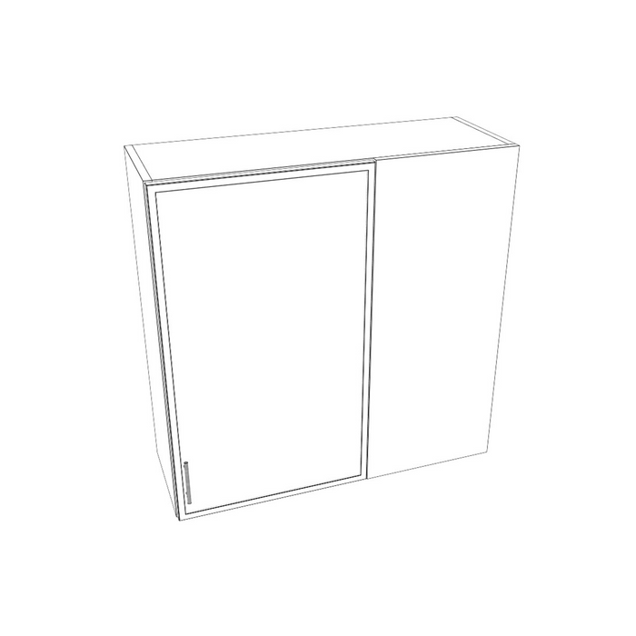 Blind Corner Wall Cabinet (Slim Shaker Black/Framed/RTA)