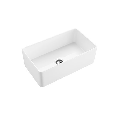 KBFMORE™ 30" Fireclay Single Bowl Farmhouse Kitchen Sink