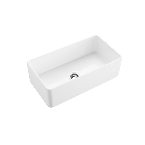 KBFMORE™ 36" Fireclay Single Bowl Farmhouse Kitchen Sink