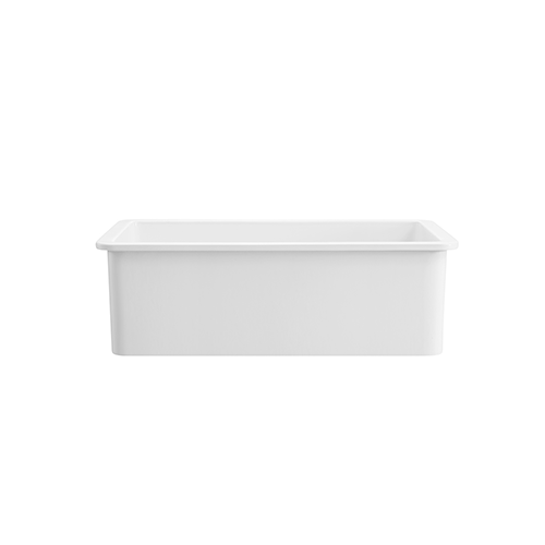 KBFMORE™ 32" Fireclay Single Bowl Dual Mount Kitchen Sink