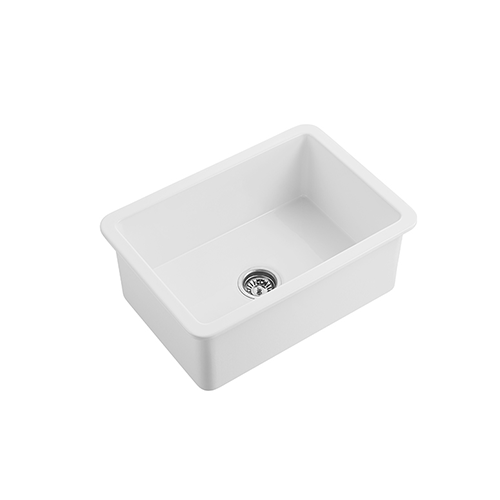 KBFMORE™ 27" Fireclay Single Bowl Dual Mount Kitchen Sink