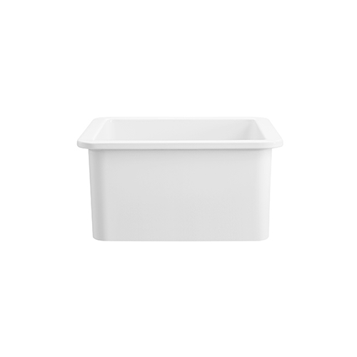 KBFMORE™ 18" Fireclay Single Bowl Dual Mount Kitchen Sink