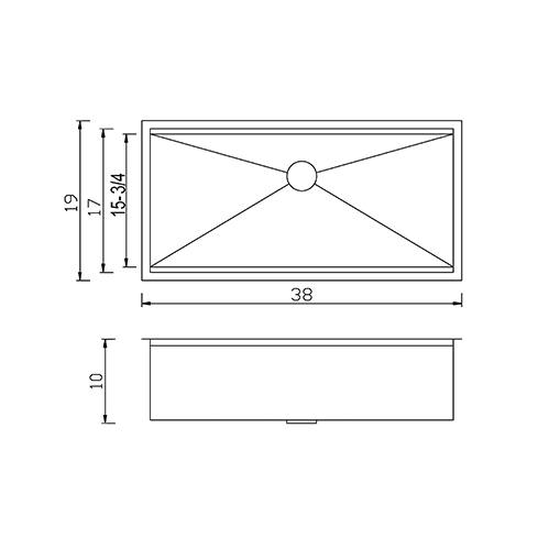 KBFMORE™ 38" Stainless Steel Single Bowl Undermount Workstation Kitchen Sink with Strainer, Bottom Grid, Rolling Grid, Colander, and Cutting Board