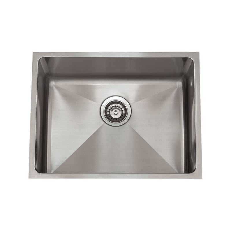 23" Stainless Steel Single Bowl Tight Radius Kitchen Sink