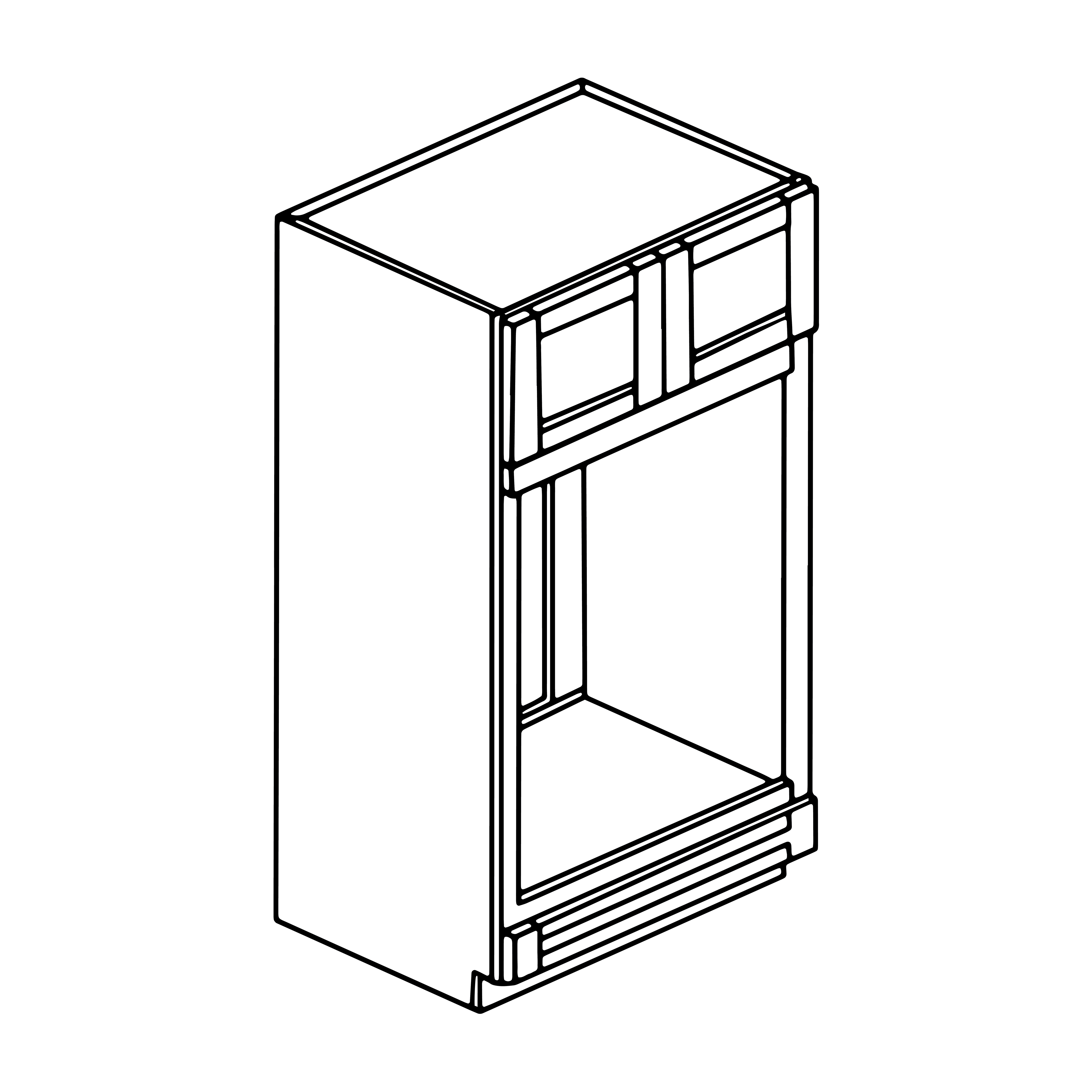 Tall Pantry & Oven Cabinet (Shaker Smoke Gray, RTA)